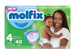 Molfix Day & Night Size 4 9-15 Kg 40 Pieces