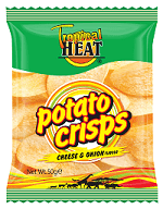 Tropical Heat Potato Crisps Cheese & Onion 100 g 