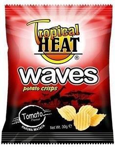 Tropical Heat Waves Potato Crisps Tomato Flavour 30 g 