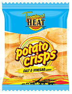 Tropical Heat Potato Crisps Salt & Vinegar 50 g 