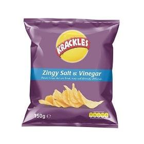 Krackles Potato Crisps Zingy Salt & Vinegar 30 g 