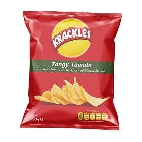 Krackles Potato Crisps Tangy Tomato 125 g 