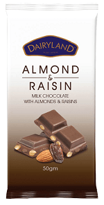 Dairyland Chocolart Almond & Raisin 50 g