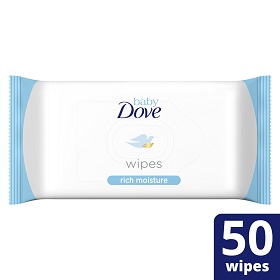 Dove Rich Moisture Baby Wipes 50 Sheets