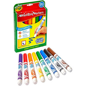 Crayola 81-1324 8Ct Wsh Mrkrs