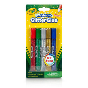 Crayola 69-3522 B/Glit 5Ct Wsh