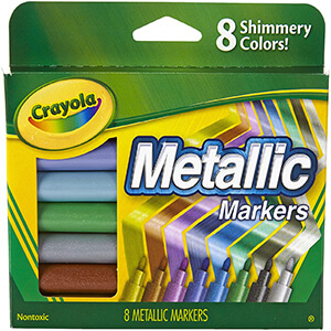 Crayola 58-8628 Mtlc 8Ct Ast Mrkrs