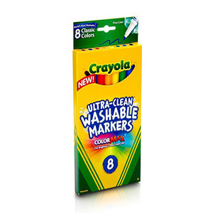 Crayola 58-7819 8Ct Wsh Mrkrs