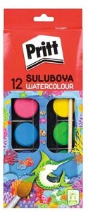 Pritt Suluboya Water Colour Large 12 Colours