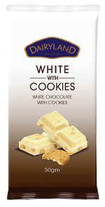 Dairyland Chocolart White With Cookies 50 g