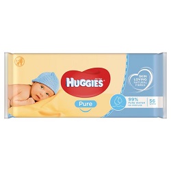 Huggies Baby Wipes Newborn Pure 64 Pieces