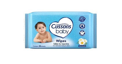 Cussons Baby Wipes Mild & Gentle 10 Pieces