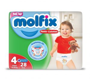 Molfix Pant Maxi Size 4 9-15 Kg 28 Pieces