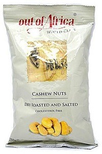 Out Of Africa Cashew Nuts Dry Roasted & Salted 250 g