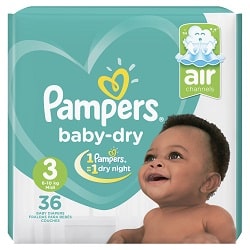 Pampers Baby Dry Size 3 Midi 4-9 kg 36 Pieces