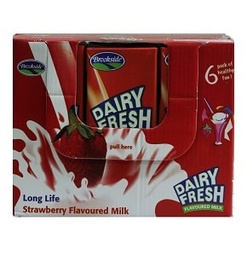 Brookside Dairy Fresh Flavoured Milk Strawberry 250 ml 6 Pieces