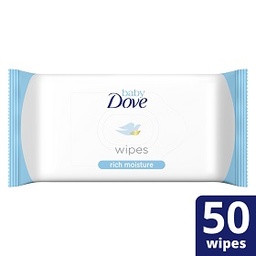 Dove Rich Moisture Baby Wipes 50 Sheets