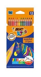 Bic Kids Evolution Stripes Colors 12Pc