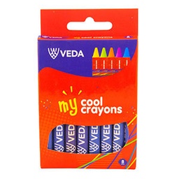 Office Point Crayons 8 Colour Sh