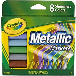 Crayola 58-8628 Mtlc 8Ct Ast Mrkrs