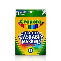 Crayola 58-7813 12Ct Wsh Mrkrs