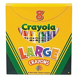 Crayola 52-0080 8Ct Lrg Crayon