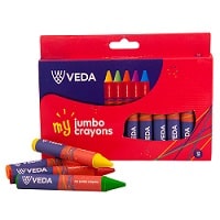 Office Point Jumbo Crayons 12 Colours