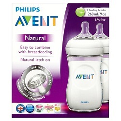 Avent Natural Feeding Bottle 1 Month+ 260 ml