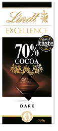 Lindt Excellence Dark Chocolate 70 Percent Cocoa 100 g