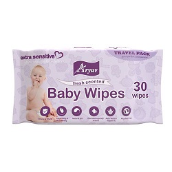 Aryuv Baby Wipes 30'S Travel Pack