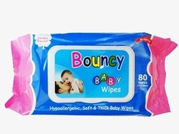 Bouncy Baby Wipes 80 Pieces