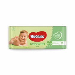 Huggies Baby Wipes Natural Care Aloe 64 Pieces