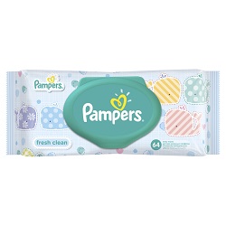 Pampers Baby Wipes Fresh Clean 64 Pieces