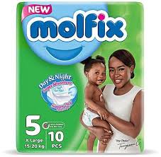 Molfix Day & Night Size 5 15-20 Kg 10 Pieces