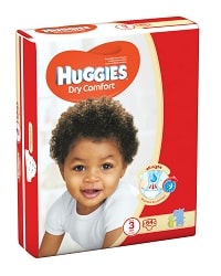 Huggies Dry Comfort Size 3 5-9 kg 64 Pieces