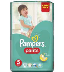 Pampers Pants Size 5 Junior 12-18 kg 52 Pieces